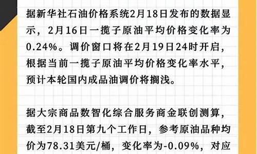 明天最新油价预测_明天最新油价预测